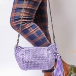 Sherry Slingbag 'Shiny Purple yarn'