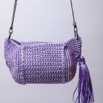 Sherry Slingbag 'Shiny Purple yarn'