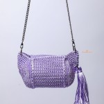 Sherry Slingbag 'Shiny Purple yarn'