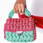 2-color 'Fleek' Crochet Bag, 'medium'