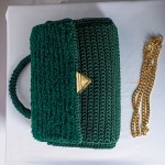 Dazzle Bag 'fluffy flap, green'